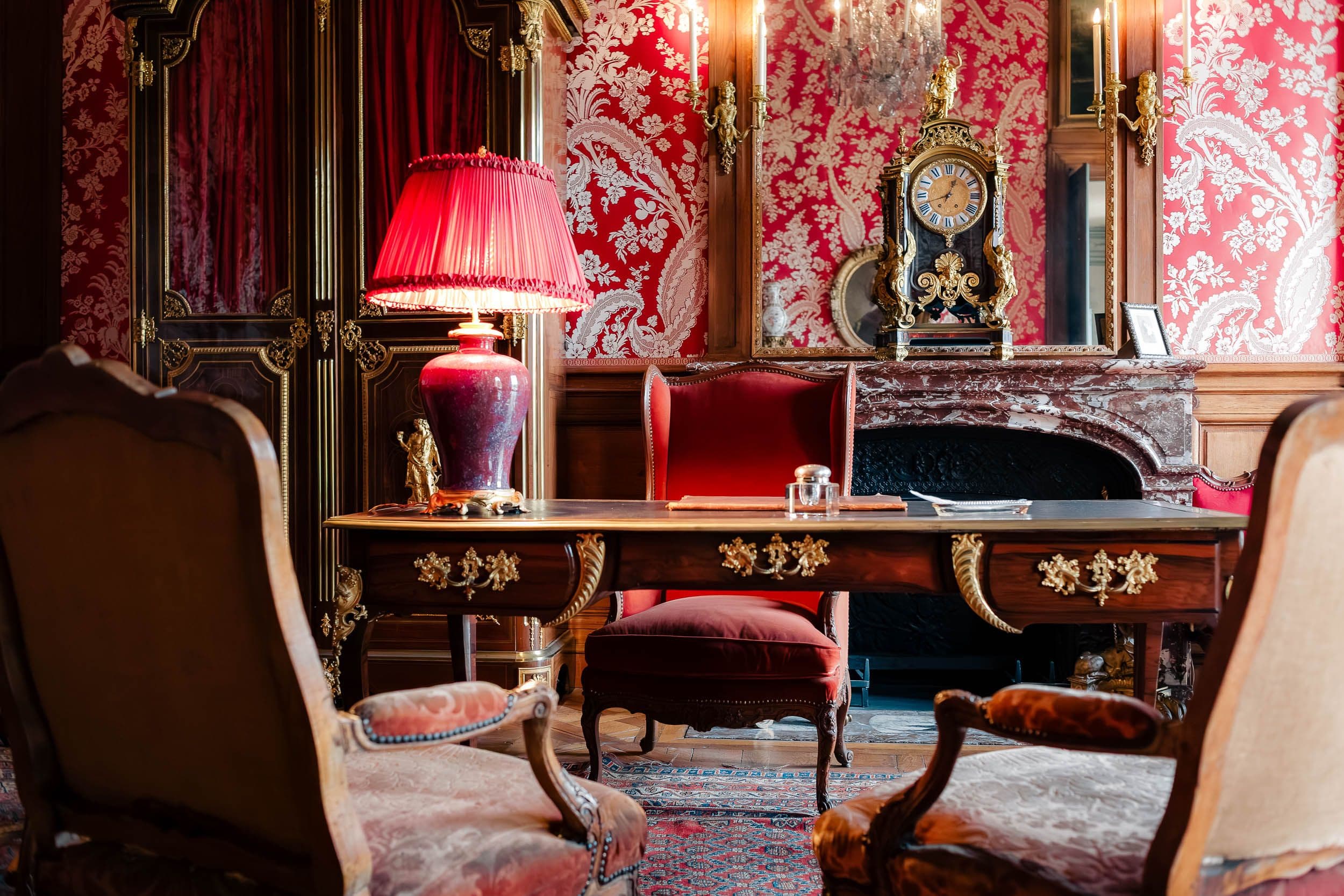 Intérieur d'un bureau au château de Champs-sur-Marne